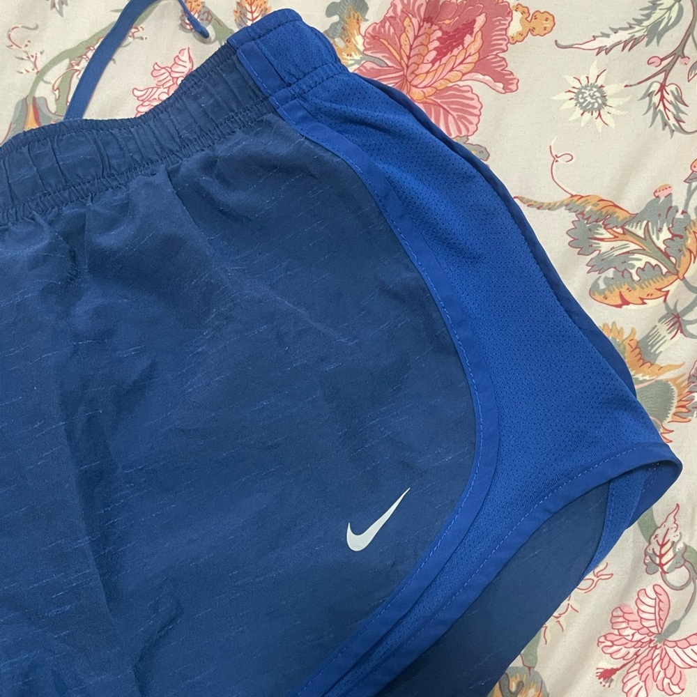 Nike Dri-fit Lined Athletic Running Shorts - Blue / M